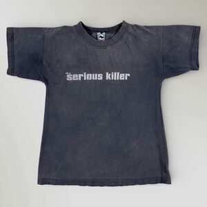 Noisex Graphic T-Shirt Black Serious Killer Streetwear Y2K Industrial Youth XL